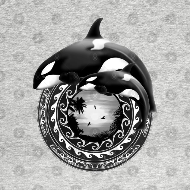 Orca Killer Whales by NicGrayTees